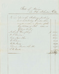 Account of P.C. Johnson for Packing the Census Documents per Resolve