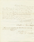 Report on the Warrant in Favor of Sabra Harvey, for Supplies and Quarters Furnished Soldiers on the Aroostook Expedition