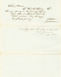 Receipt of Payment to Samuel L. Harris for Services in the Secretary's Office
