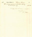 Receipt of Payment to Gilman Turner for Services in the State Library