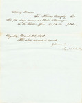 Receipt of Payment to Thomas Murphy for Services as [Porter] and Messenger