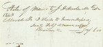 Reciept to J.H. Hartwell from the State of Maine