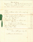 Bill of Cost for the Cumberland County Supreme Judicial Court April Term 1843