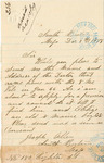 Joseph Allen requesting the name and address that came home from the 8th Vols in January of 1866