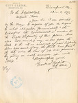 Frank W. Roberts, Biddeford city clerk inquiring in regards to the obligation the Biddeford city government has under the [liew] infantry and how much the state owes to the city for paid infantry