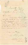 John H. Leighter requesting information about his discharge and enlistment