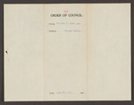 Order 63 for William N. Beal, Agent for Malaga Island by Maine Executive Council