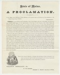 Proclamation on the Towns and Plantations of the 4th Congressional District by Nelson Dingley Jr.