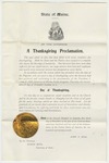 Proclamation for a Day of Thanksgiving