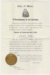 Proclamation for a Fast Day