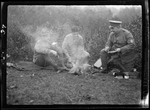 Genre- Three Men Cooking Over Campfire Boy Scouts by George French