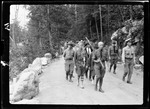 Genre- Bear Mountain Hikes With Boy Scouts Marching Down Road by George French