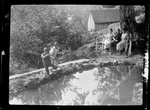 Water- Playing Near Pool At Camp Cornidell, Boy With Bow And Arrow by George French