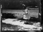 Tots- Barbara Bounces Ball On Sidewalk by George French