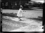 Tots- Barbara Bounces Ball On Sidewalk by George French