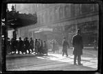 Genre- Crowd Of People Cross City Street, Policeman Watches. Photos From Kodak Bros by George French
