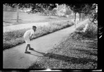 Don Bowls On Sidewalk by George French