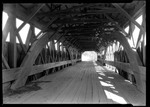 Inside Of Porter/parsonsfield Covered Bridge. by George French