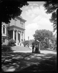 Hawthorn Hall At Bates College, Students Reading In Kiosk On Mall by George French