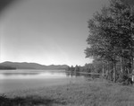 Long View Across Lake Towards Sally Mountain, Birches Close Right by George French