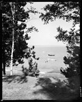 People At The Beach At Goodwin's Lodge In North Sebago by George French