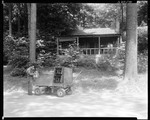 Man With A Wagon Load Of Bottles At Severance Lodge On Kezar Lake In Center Lovell by George French