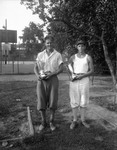 Horseshoe Pitching Champs, Donald French On Right by George French