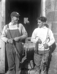 Two Men With A Stringer Of Trout ( Don French & Bill With Trout At Homestead) by George French