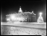 Shot, At Christmas, Of Bloomfield, New Jersey Municipal Building Fully Decorated by George French