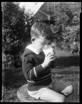 Young Boy Drinking A Glass Of Milk (George Phillips ) by George French