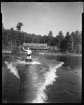 Man Water Skiing, Severance Lodge In Background by George French