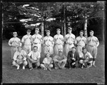 Kezar Falls Baseball Team Lined Up Outdoors by George French