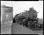 Large Steam Engine Train At Loading Dock Of Advertising Publishers And Art Company In New Jersey by George French