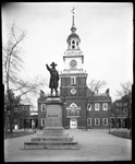 Overall View Of Independence Hall And Statue In Front, Williamsburg, Pennsylvania by George French