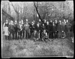 Group Photo Of Twenty Three Men At The Edge Of Woods "Mont Timer Old Series" by George French