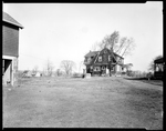 George French's New Jersey Home From The Back Yard, Large Building To Left by George French