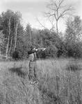 Bird Hunter Taking Aim With His Shotgun by French George