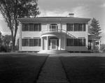 Two Story House, In Thomaston, With Columned Front Entrance And A Mansard Roof by French George