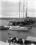 Three Masted Schooner Undergoing Repairs In Southwest Harbor by French George