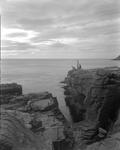 Thunder Hole At Acadia National Park, People Standing Nearby by French George
