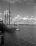 Three Masted Schooner "Edward R. Smith", Of New York, Tied Up At A Dock In Lubec by French George