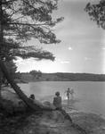 People Swimming At Woods Pond In Bridgton by French George