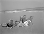 Teenagers Sitting In The Water At Ogunquit by French George
