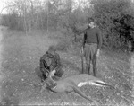 Two Hunters With Ten Point Buck They Shot In Standish by French George