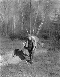 Hunter Lugging A Deer Out Of The Standish Woods by French George