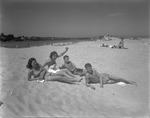 Two Couples Having Fun At The Ogunquit Beach by French George