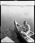 A Girl In A Canoe In Jefferson by French George