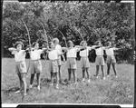 Archery Classes At A Girls Camp In Union by French George