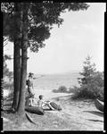 Boys Sitting On The Beach At Camp--Fryeburg by French George
