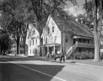 Man With Horse And Buggy Outside The Post Office In Farmington Falls by French George